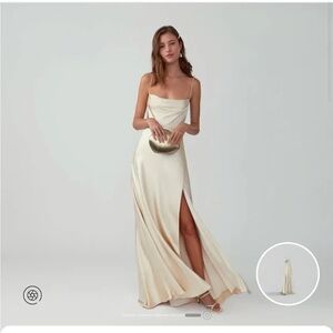 Strappy Draped Gown Fame & Partners NWT